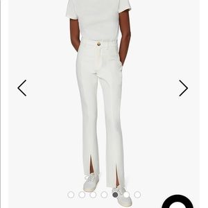 Weworewhat Slit stretch herringbone twill pants